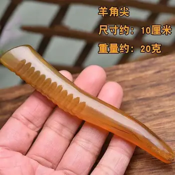 Чист натурален казахстанский рог на сайгака, едно парче рог, висококачествени бижута за медицински дръжки