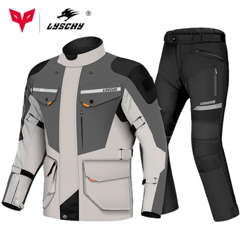 Яке за мотокрос, водоустойчив мотоциклетът яке, мъжки мотокостюм, яке за каране на мотоциклет, износоустойчиви ветроупорен мотокостюмы, панталони